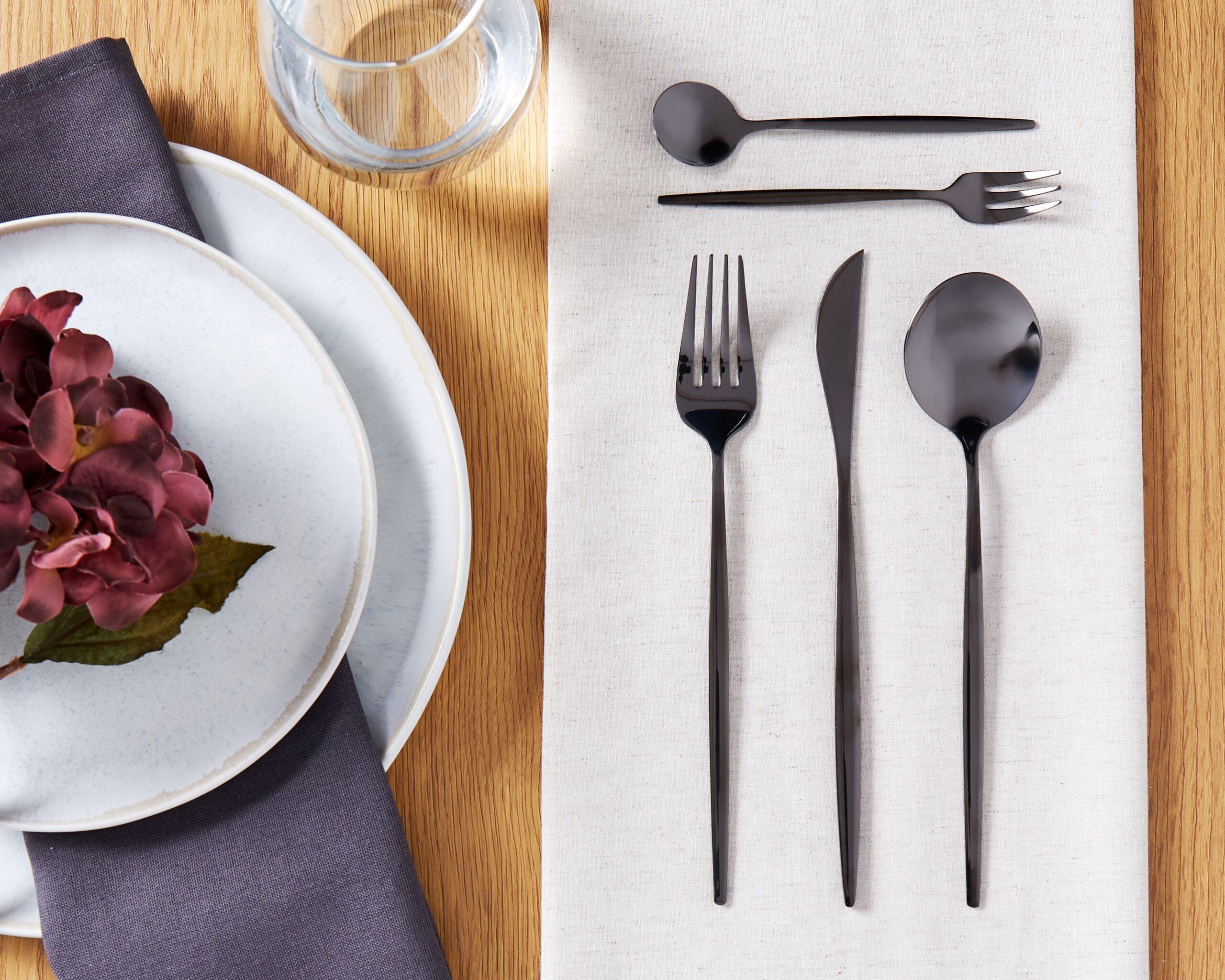 Beliani Set di 30 posate en Acciaio inox Moderno RIGATONI  