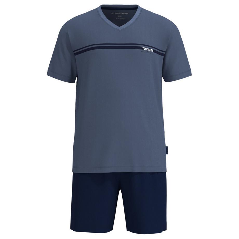 Pigiama Uomini Vestibilità confortevole-Shorty V-Ausschnitt