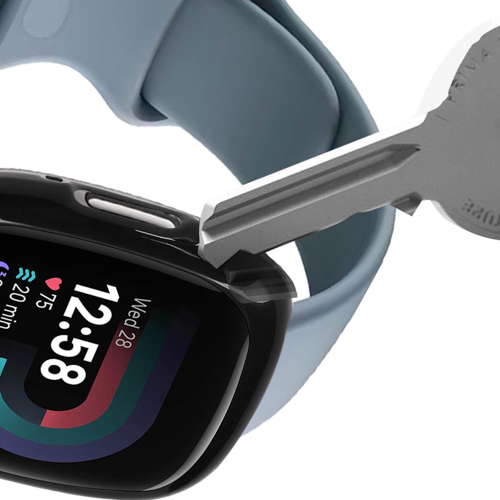 Avizar  Cover nera per Fitbit Verse 4 e Sense 2 