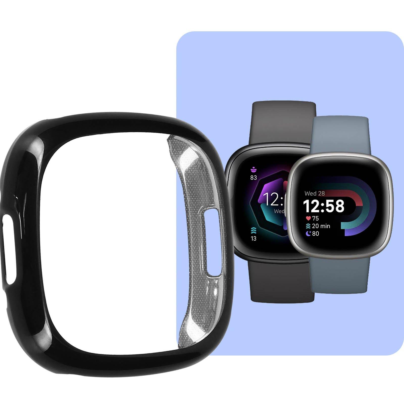 Avizar  Cover nera per Fitbit Verse 4 e Sense 2 