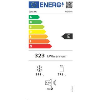 Gorenje NRS9EVB - NoFrost Plus Side-by-Side Kühl-Gefrierkombination, E  