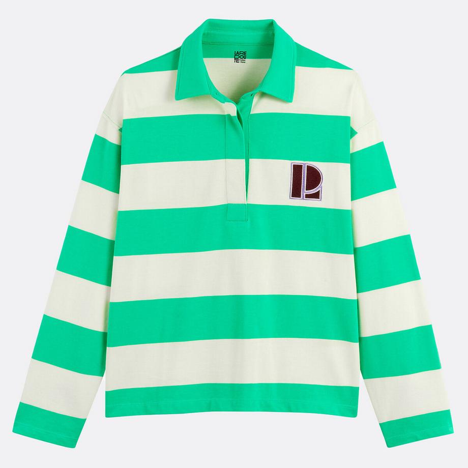 La Redoute Collections T-shirt rayé col polo  