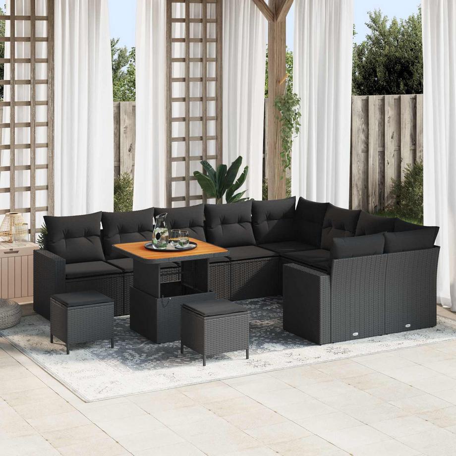 VidaXL Garten-sofa poly-rattan  