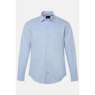 JP1880  Camicia di jersey da ufficio con FLEXNAMIC®, maniche lunghe, colletto ad apertura inglese e vestibilità moderna 