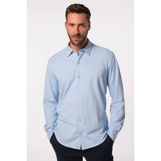 JP1880  Camicia di jersey da ufficio con FLEXNAMIC®, maniche lunghe, colletto ad apertura inglese e vestibilità moderna 