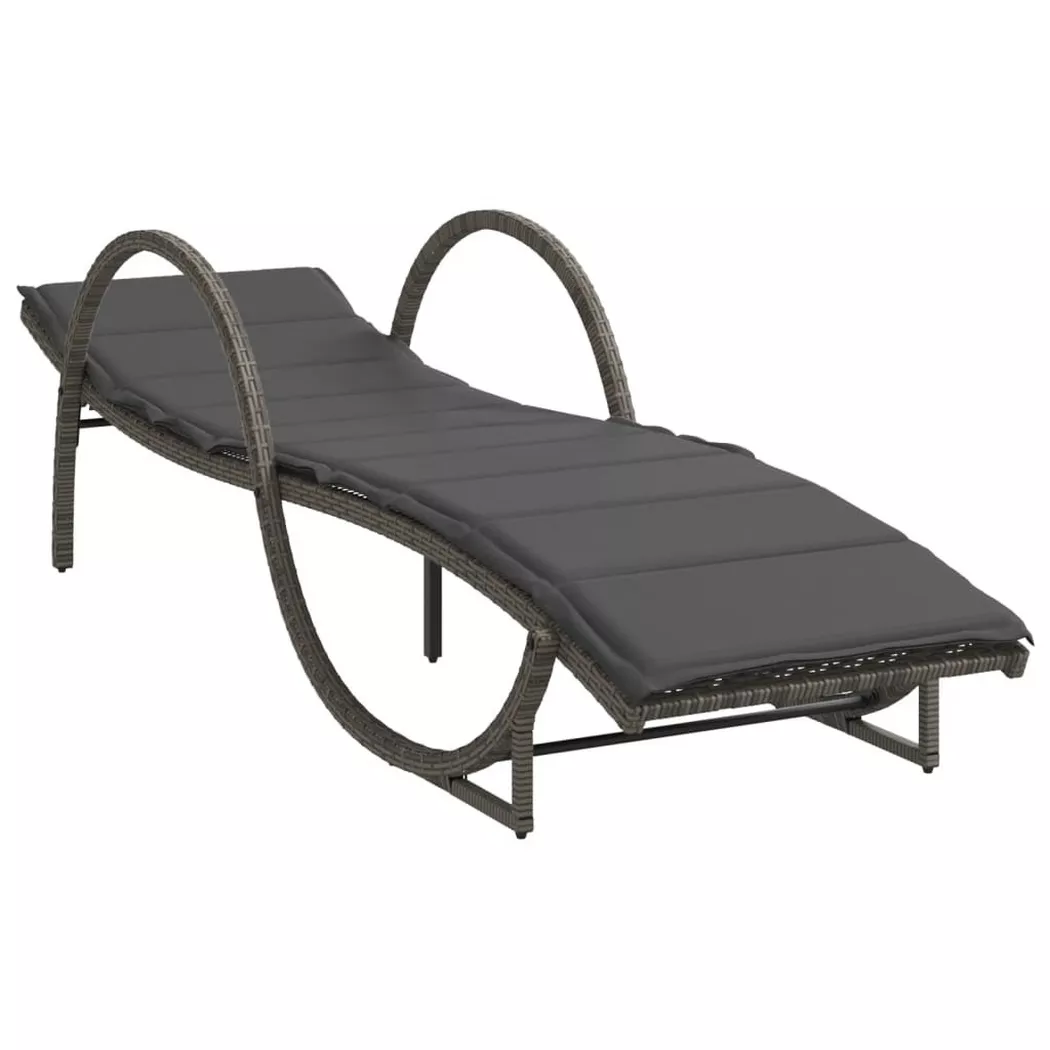 VidaXL - Sonnenliege poly-rattan, One Size, Grau