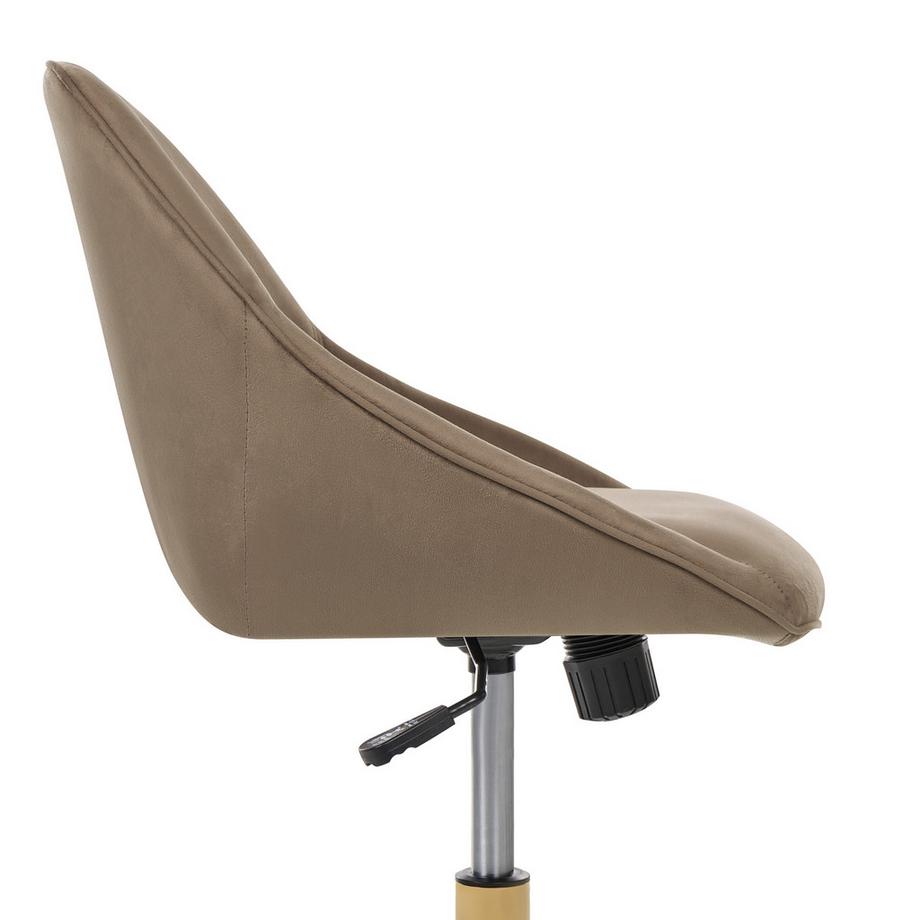 Beliani Chaise de bureau en Velours  BARDSDALE  