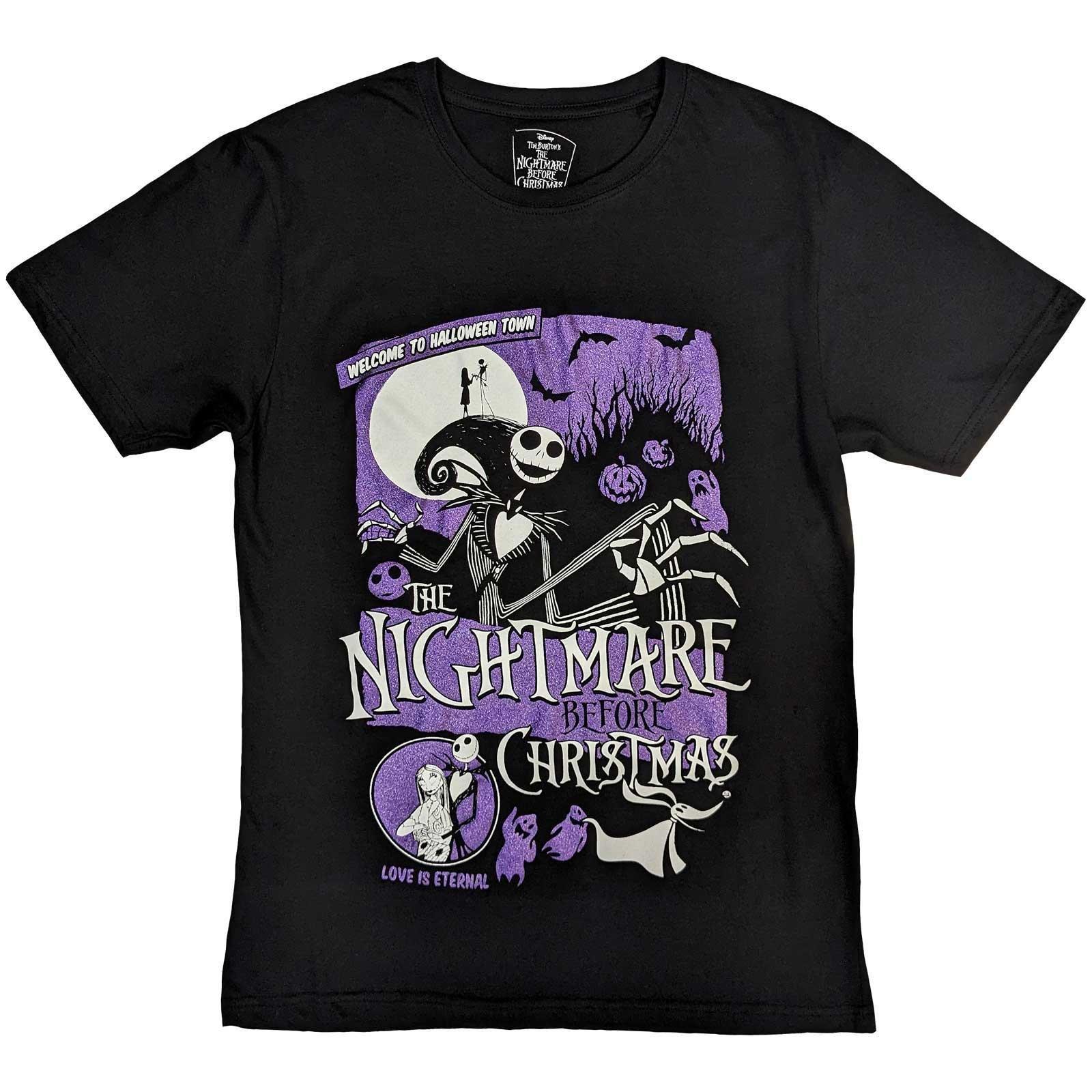 Image of Welcome To Halloween Town Tshirt Damen Schwarz L