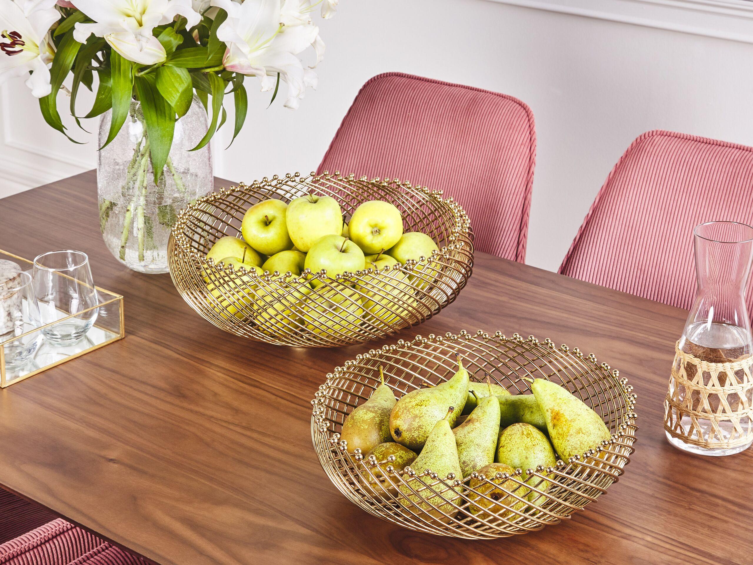 Beliani Set di 2 ciotole decorative en Ferro Moderno BALIUNG  