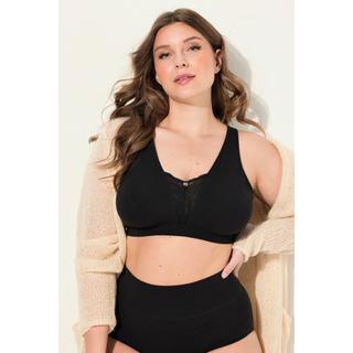 Ulla Popken  Bralette senza ferretto con inserto di pizzo e coppa C-E 