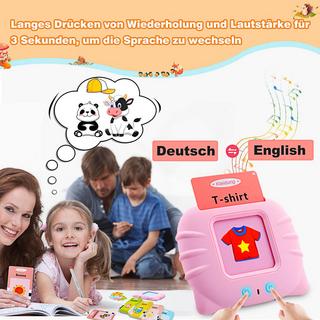 Activity-board  Standard Deutsch, Sprechende Karteikarten Lernspielzeug für Kleinkinder Alt, 112 Blätter 224 Wörter, Hörbares Lernspiel 