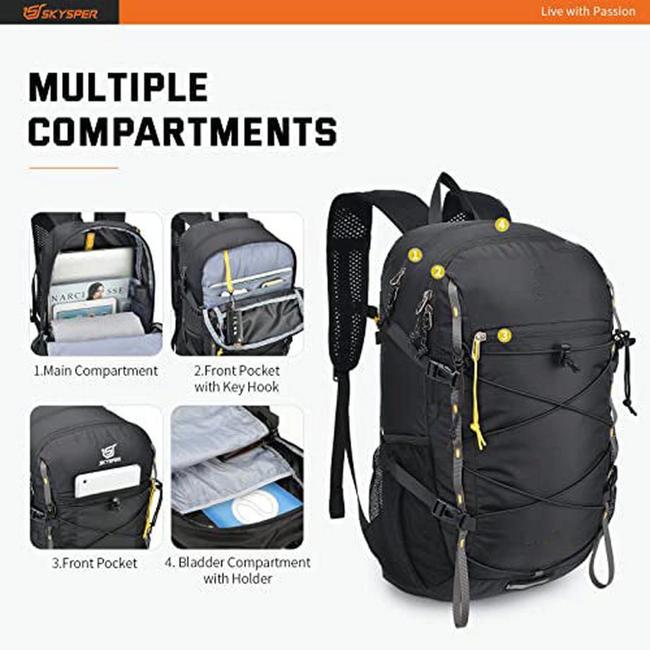 Only-bags.store Ultraleichter Faltbarer Tagesrucksack Wasserdichter Wanderrucksack  