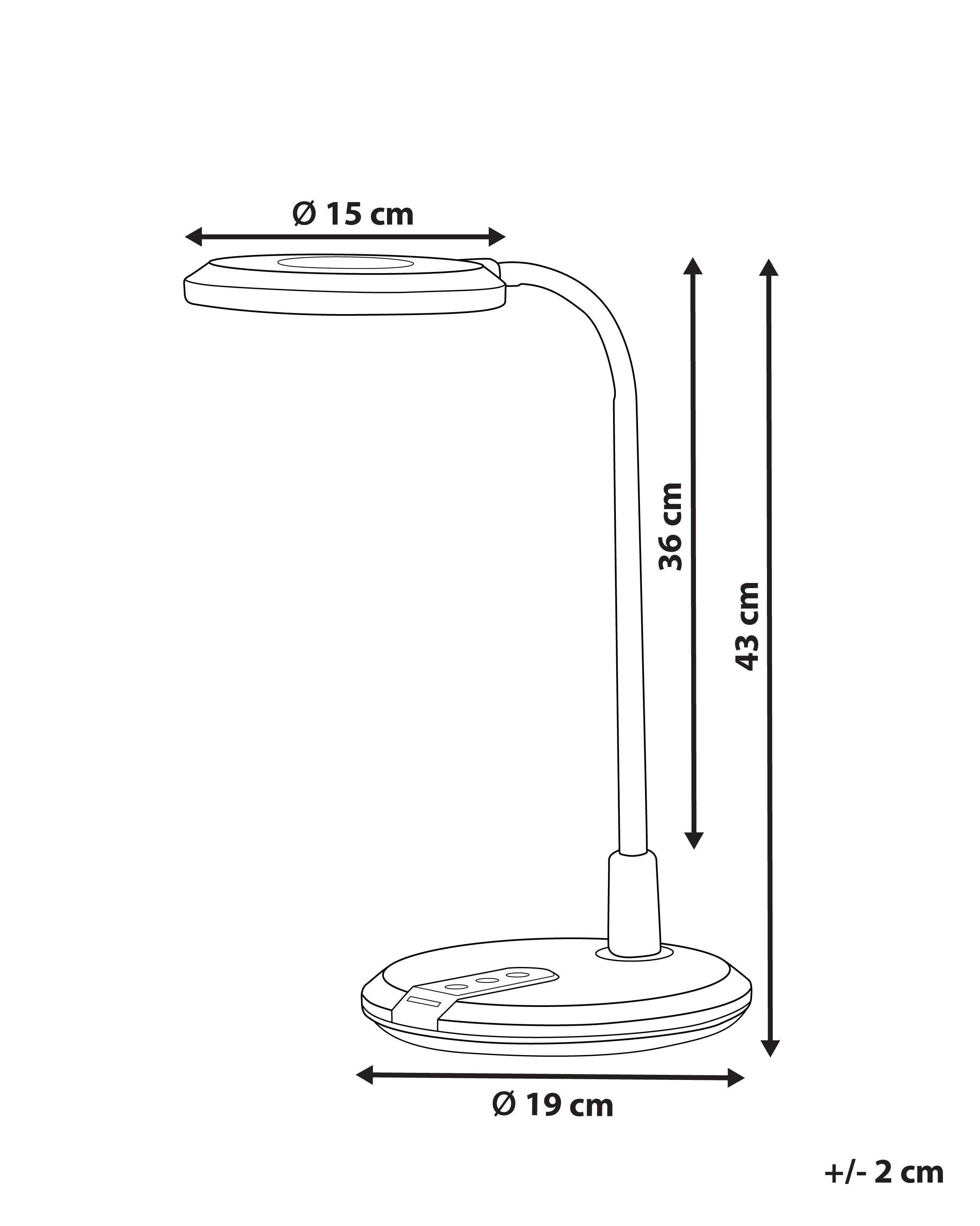 Beliani Lampe de bureau en Matière synthétique Moderne COLUMBA  