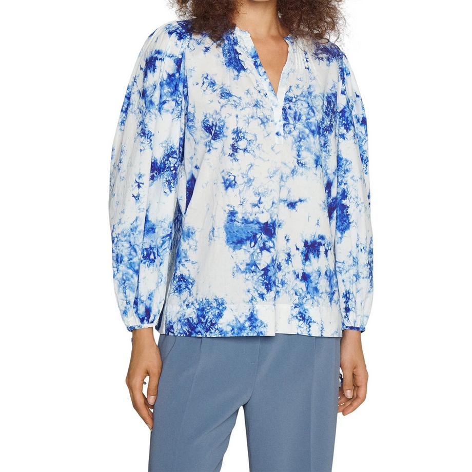 BOSS  Bluse, Vausschnitt, Ballonärmel 