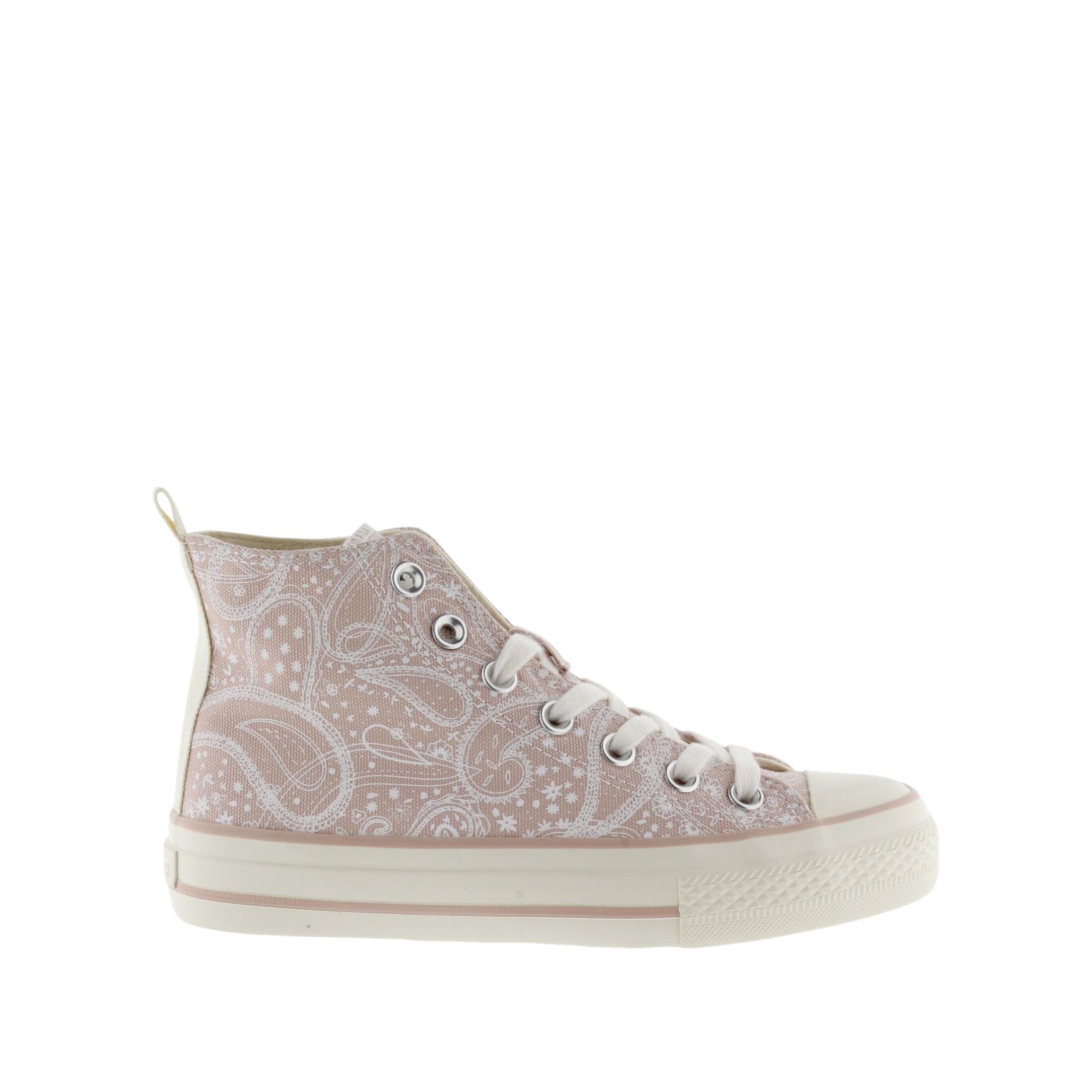 Victoria  sneakers aus glänzendem leinen für en tribu brillo bandana 