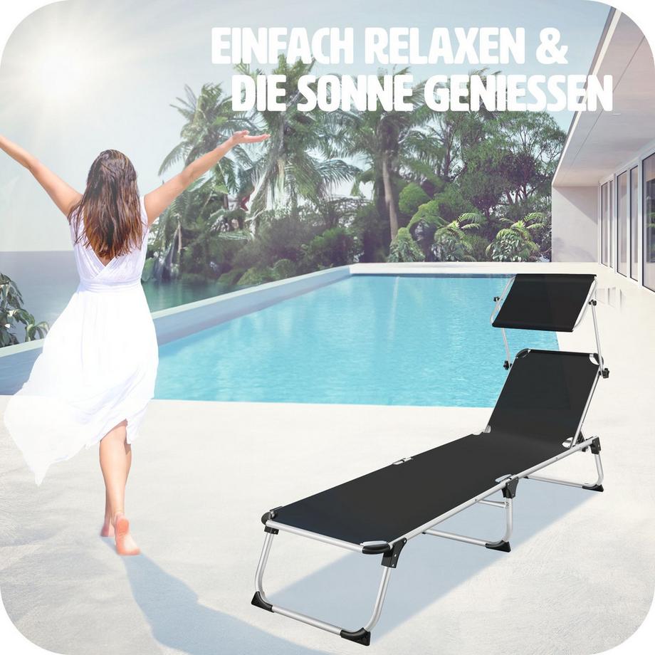 Tectake Bain de soleil AURÉLIE pliable  