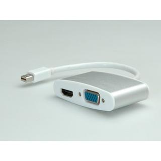 Roline  ROLINE 4K2K Mini DisplayPort - HDMI/VGA Adapterkabel, MiniDP ST - HDMI/VGA BU 