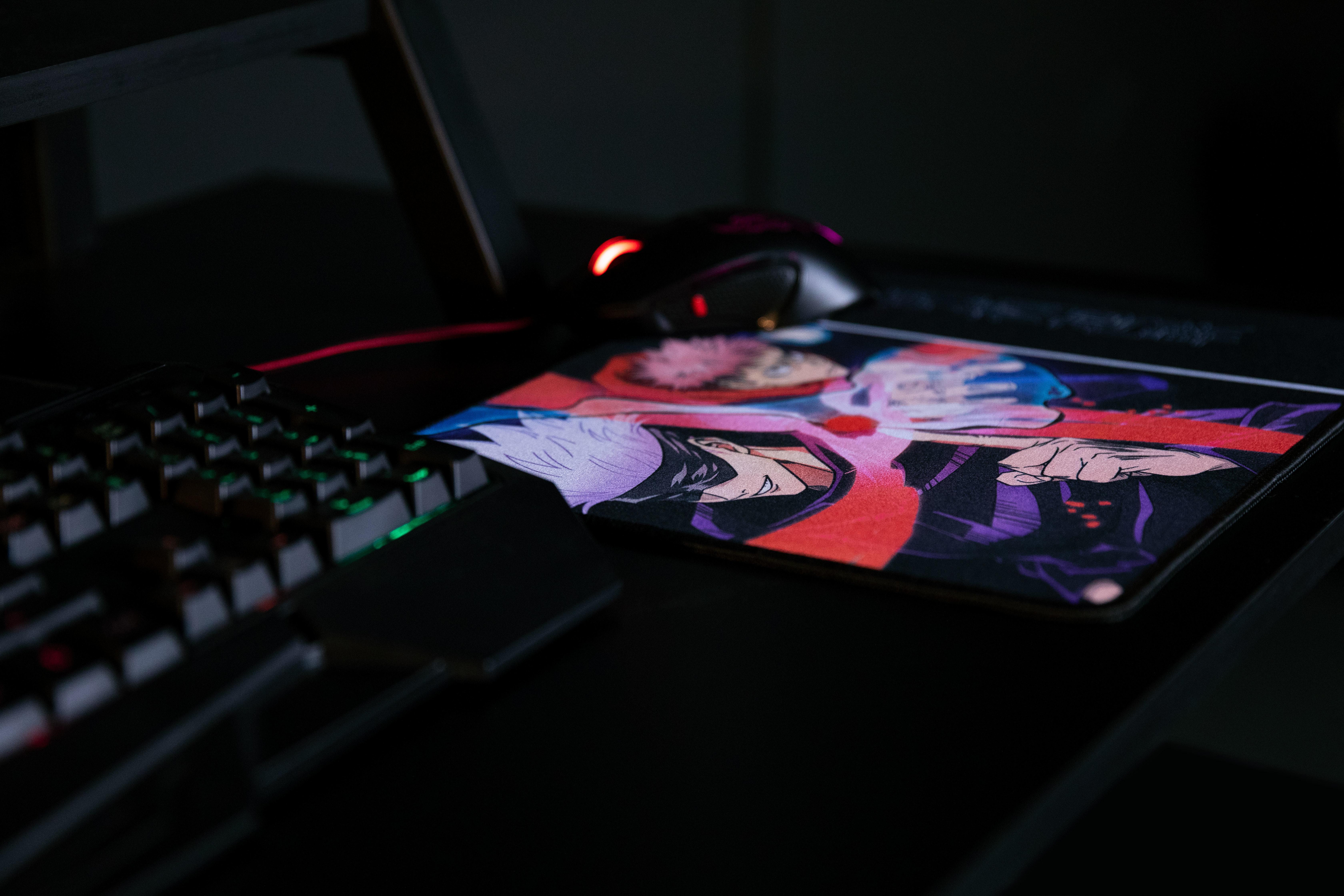 KONIX  KX JUJUSTU MOUSEPAD M DARK Gaming-Mauspad Mehrfarbig 