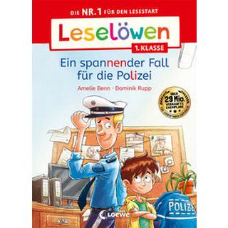 Leselöwen 1. Klasse - Ein spannender Fall für die Polizei Benn, Amelie; Loewe Erstlesebücher (Hrsg.); Loewe Erstes Selberlesen (Hrsg.); Rupp, Dominik (Illustrationen) Gebundene Ausgabe 