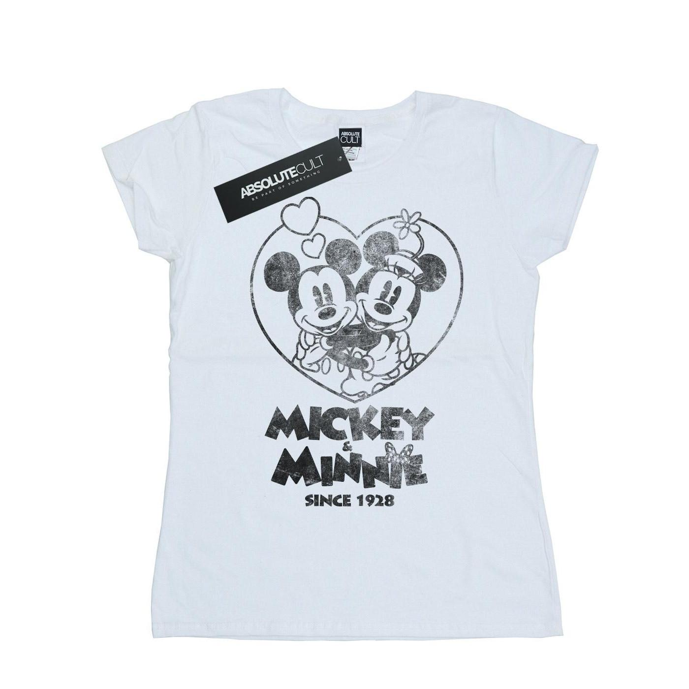Image of Mickey And Minnie Mouse Since 1928 Tshirt Damen Weiss XXL