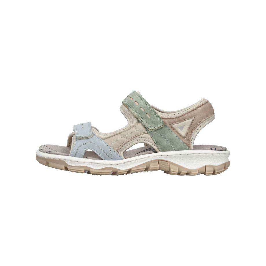 Rieker Damen Trekking Sandalen mit verstellbaren Riemen  