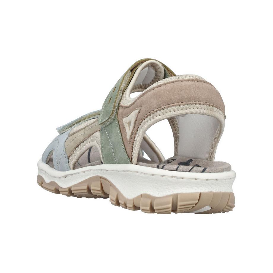 Rieker Damen Trekking Sandalen mit verstellbaren Riemen  