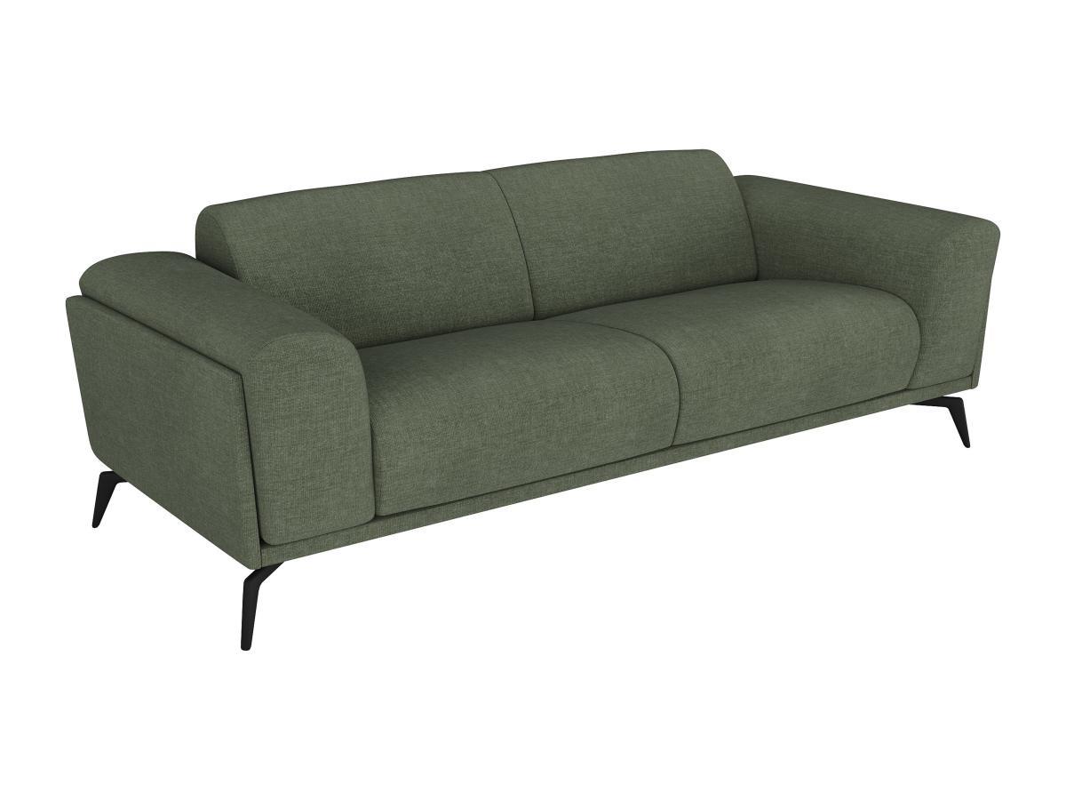 Vente-unique Sofa 3-Sitzer - Stoff - Grün - VUSARI  