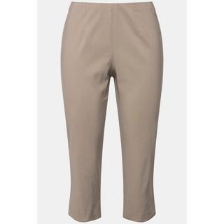 Ulla Popken  Pantalon en bengaline stretch, longueur 3/4 et taille élastique 