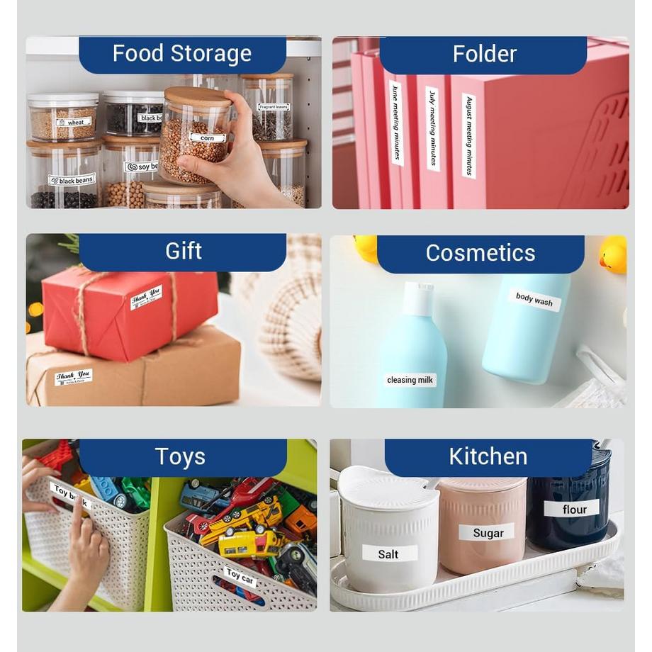 Phomemo Étiquettes blanches pour D30/D35/Q30/Q30S  