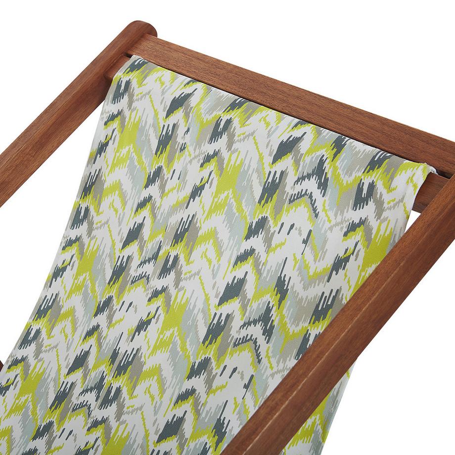 Beliani Set mit 2 klappbaren Liegestühlen aus Stoff  ANZIO  