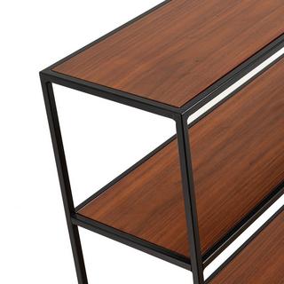 La Redoute Intérieurs Étagère console plaqué noyer et acier  