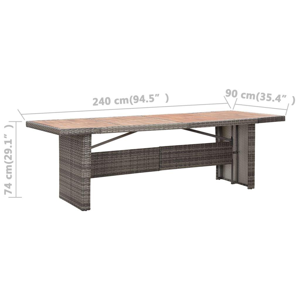 VidaXL Table de jardin  