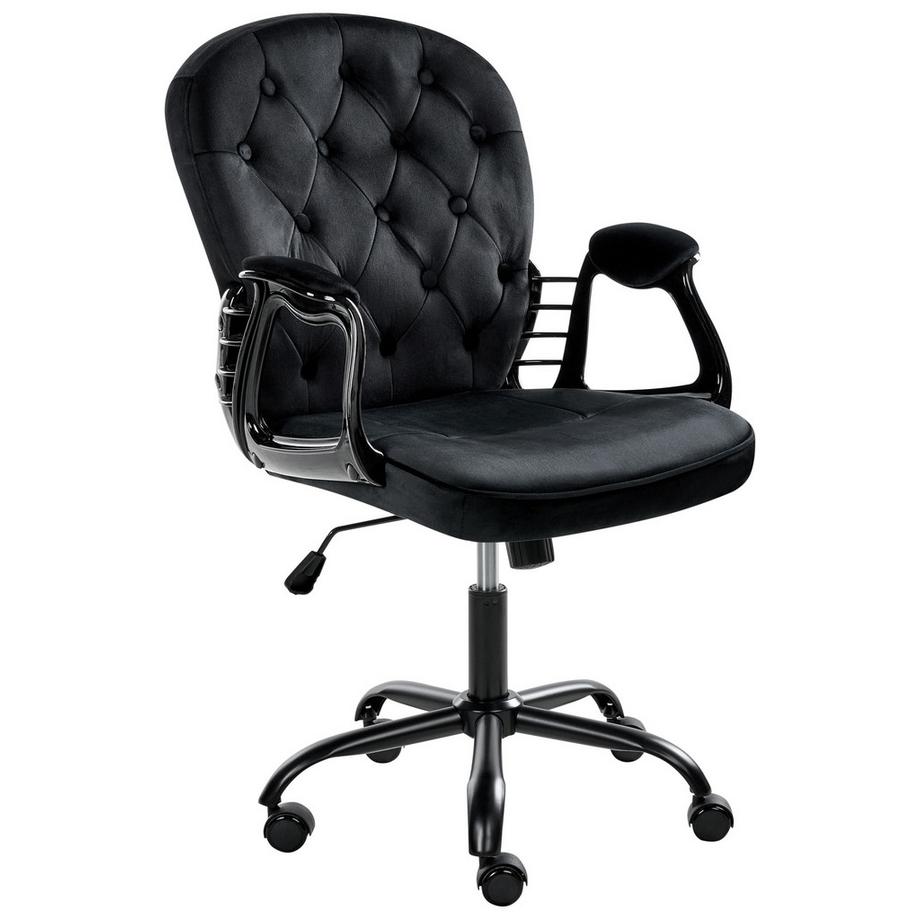 Chaise de bureau en Velours Glamour PRINCESS