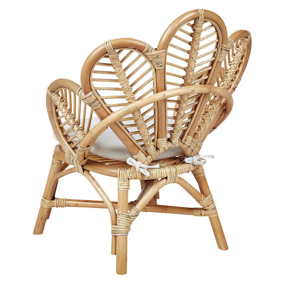 Beliani Sedia pavone per bambini en Rattan Boho FLORENTINE II  