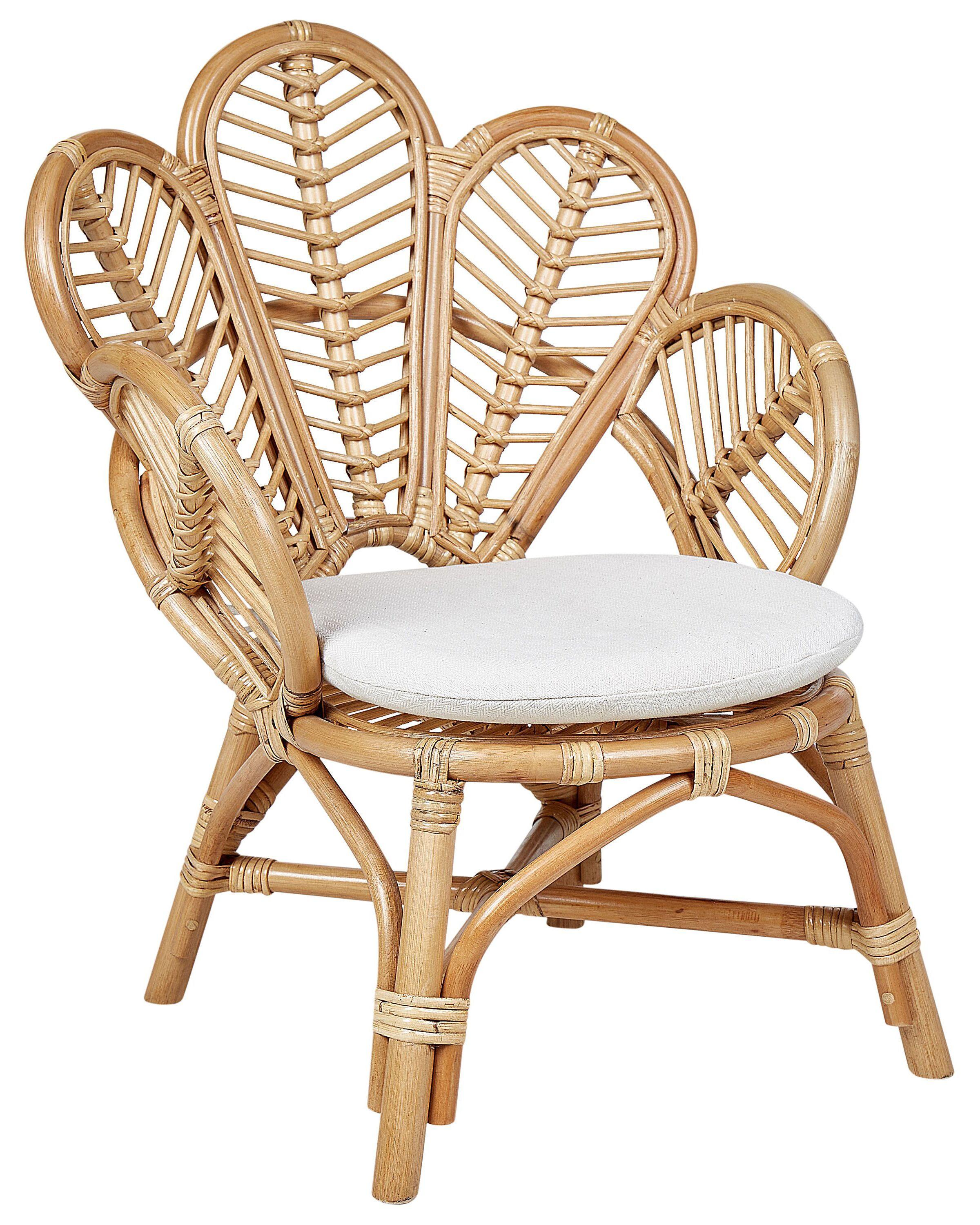 Beliani Kindersessel aus Rattan Boho FLORENTINE II  