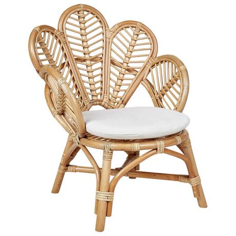 Beliani Chaise pour enfant en Rotin Boho FLORENTINE II  