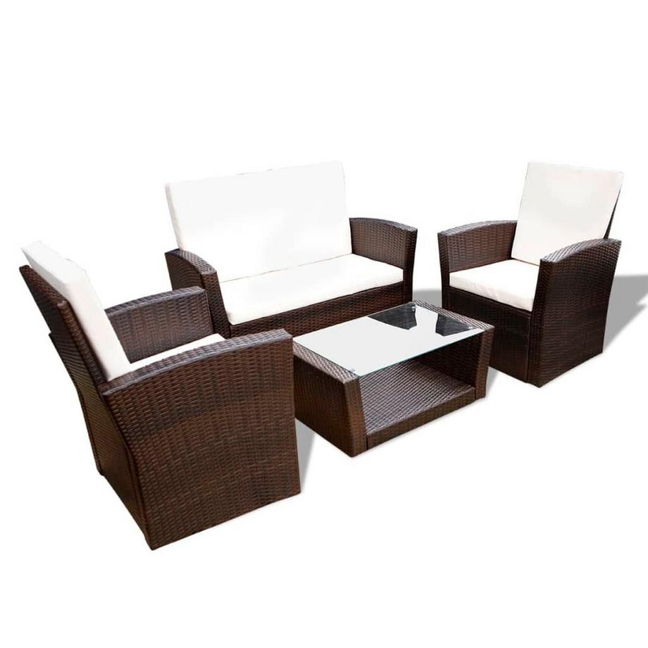 VidaXL Garten sofagarnitur poly-rattan  