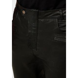 RICANO  Pantalon en cuir pour homme Franklin 2, le pantalon classique à cinq poches avec des applications de motard. 