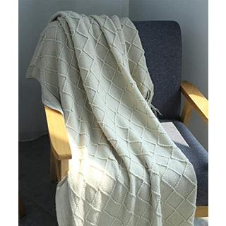 Alopini Living Blanket Soft Knit Wool Blanket Tassel Cuddle Blanket Sofa Blanket Sleep Blanket  