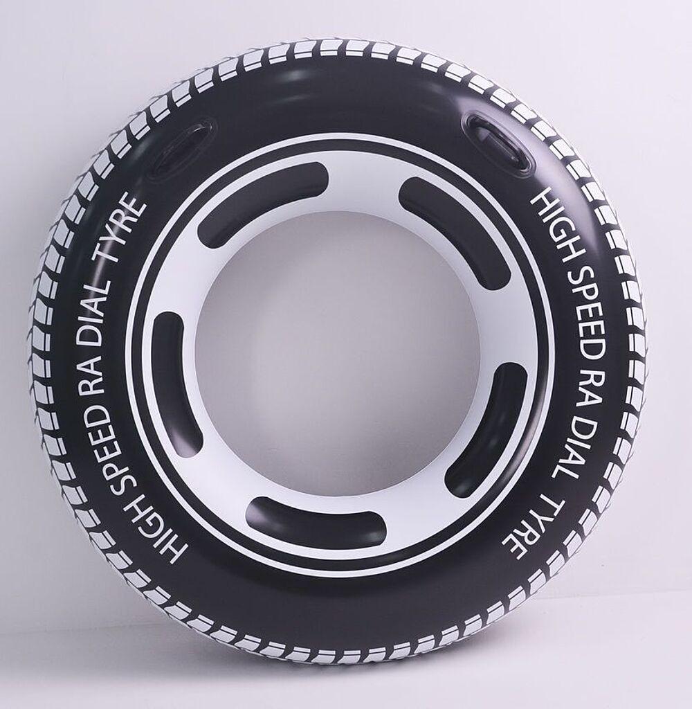 Jilong  Schwimmring Autoreifen Design Tyre 12+ (schwarz weiss, ⌀115cm) 