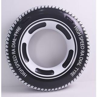 Jilong  Schwimmring Autoreifen Design Tyre 12+ (schwarz weiss, ⌀115cm) 