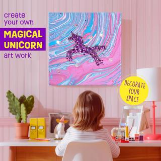 Activity-board  Set de peinture aquarelle sur toile pour licorne, set de bricolage pour enfants 