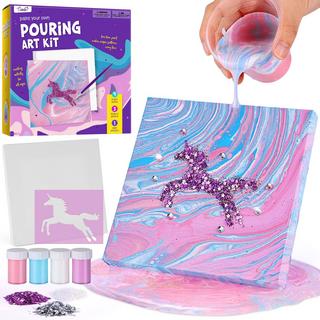 Activity-board  Set de peinture aquarelle sur toile pour licorne, set de bricolage pour enfants 