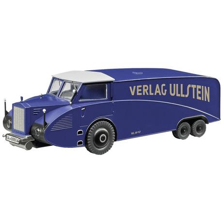 Liliput  H0 LKW Modell Rumpler RuV 31, dunkelblau, Kühlergrill blau, Dach grau 