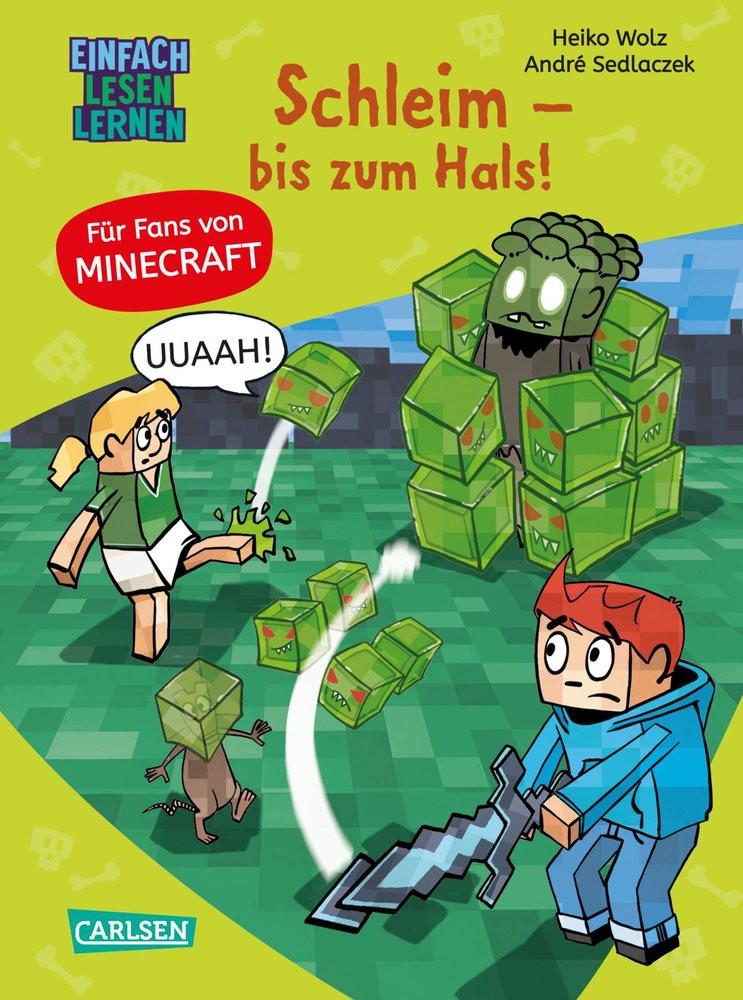 Minecraft 9: Schleim - bis zum Hals! Wolz, Heiko; Sedlaczek, André (Illustrationen) Copertina rigida 