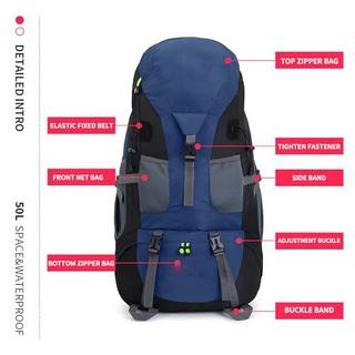 Only-bags.store 50L Leichter Wasserdichter Wanderrucksack Outdoor Sport Daypack  