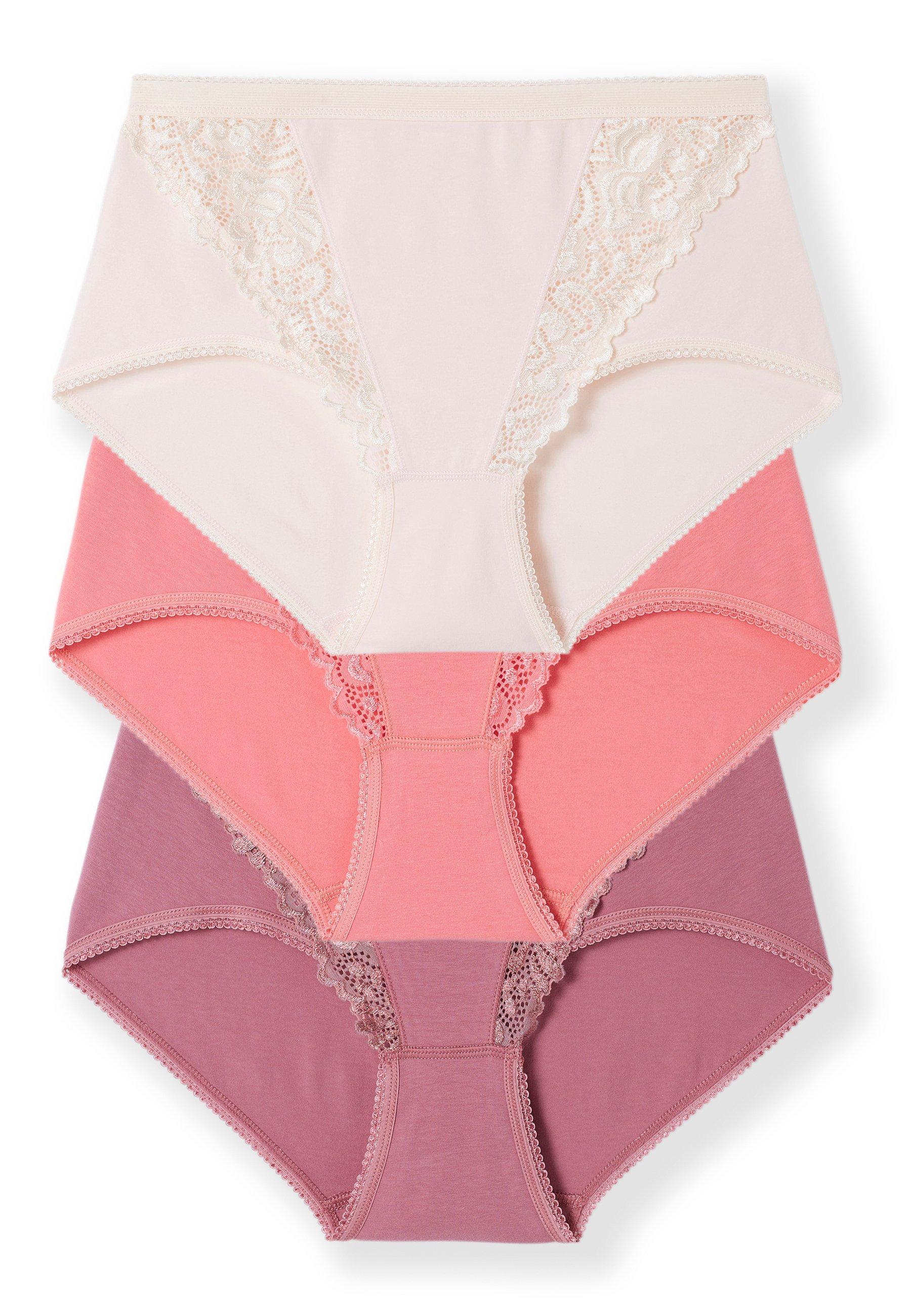 Image of Slip ,maxi Im 3er-pack Aus Dehnbarer Baumwolle. Damen Rosa 54/56