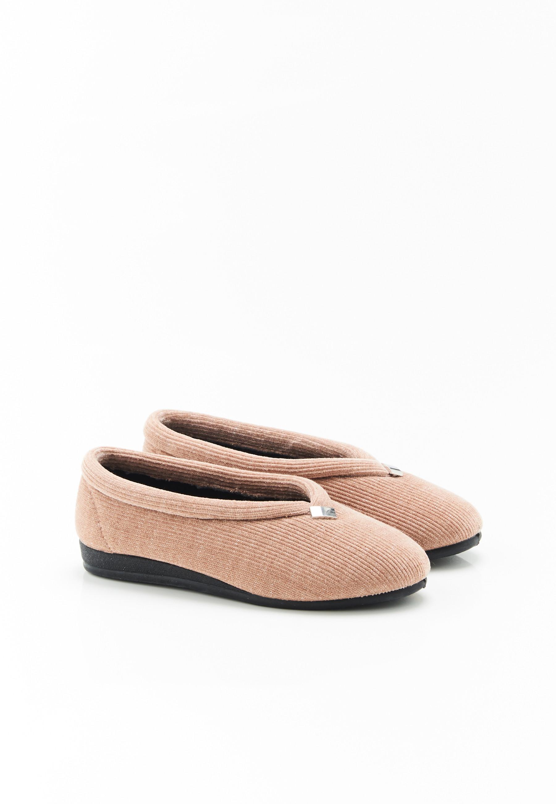 Image of Hausballerinas Aus Feinem Cordsamt Damen Braun 38