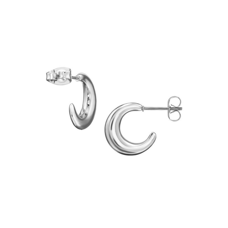 Maxte  Halbe Creolen/Ohrstecker aus Edelstahl 