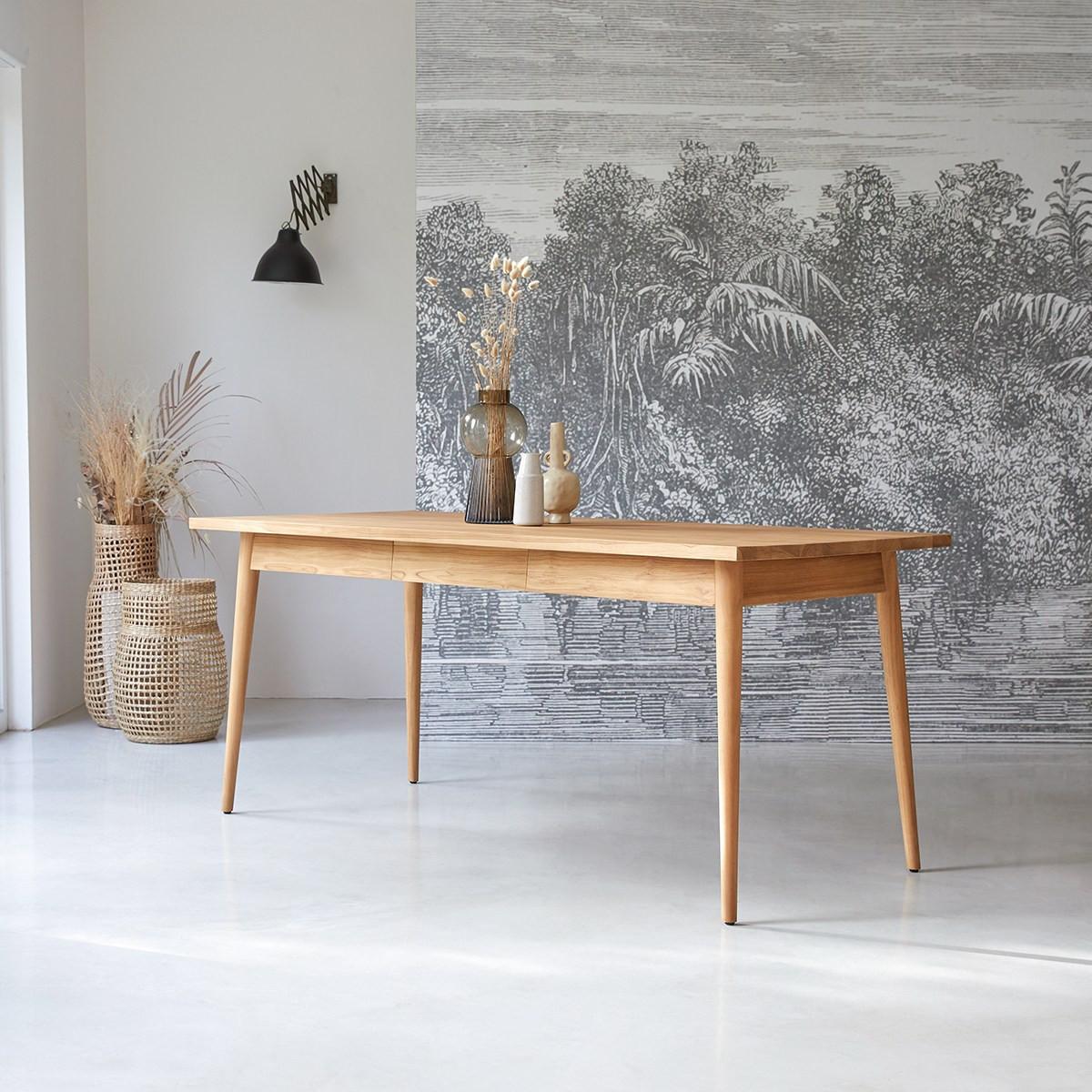 Tikamoon Tavolo in teak massello 6/8 pers. Jonàk  